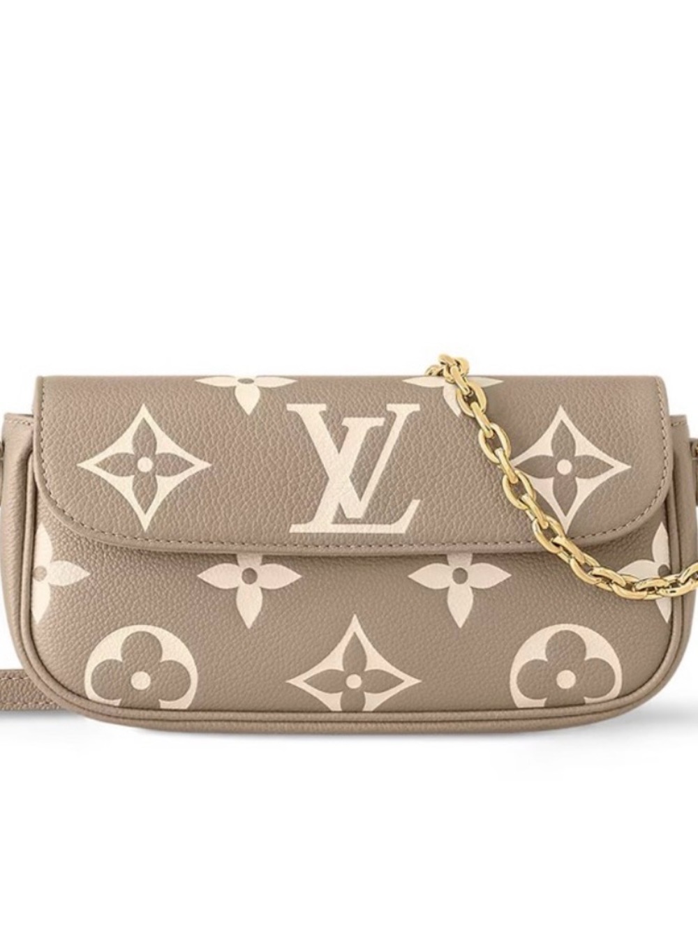 Louis Vuitton Ivy Monogram Bag with Gold Chain and crossbody strap
